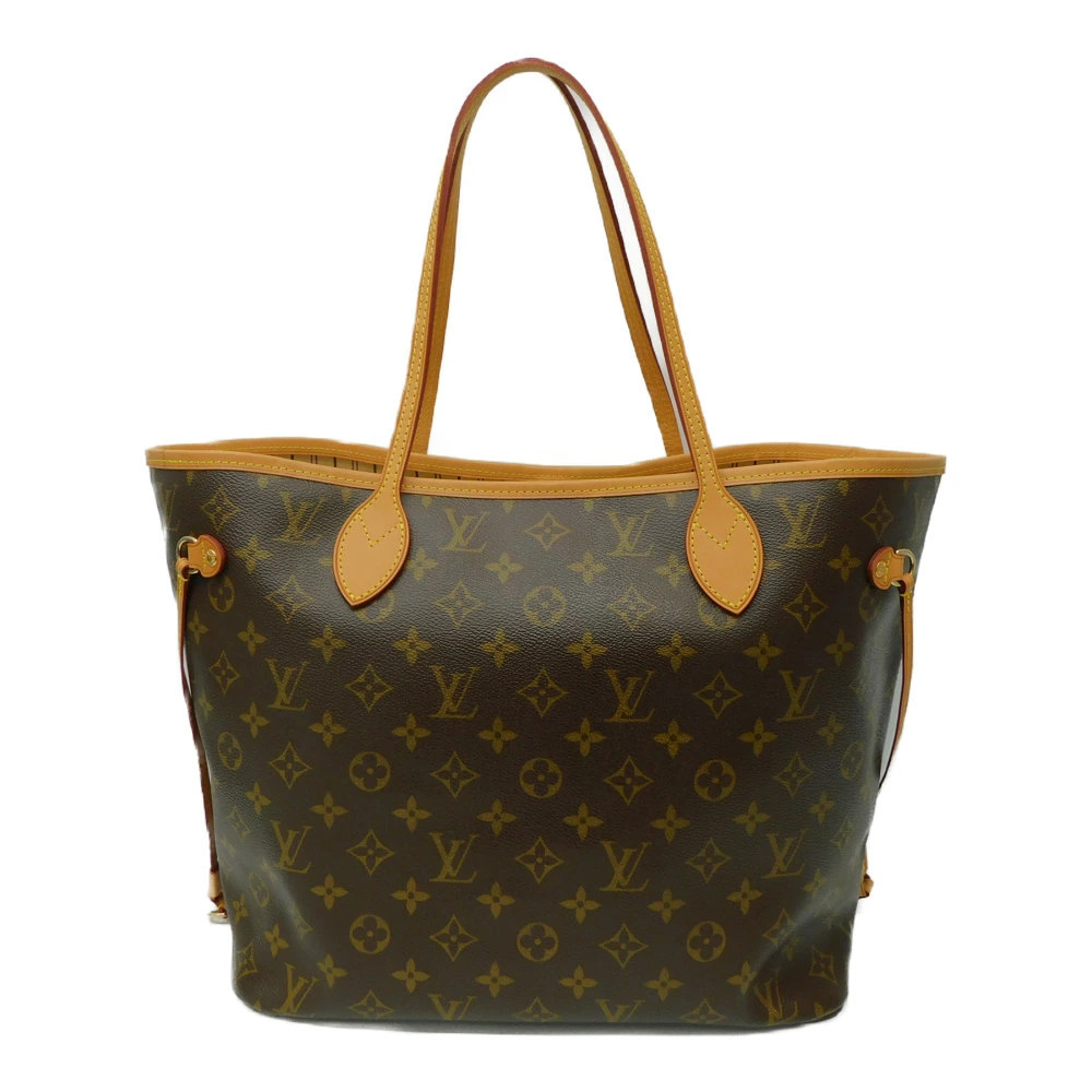 Louis Vuitton Neverfull Clutch Bag Shoulder Brown Tote Monogram Brown